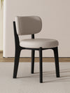 VELORA Scandinavian Leather Dining Chair