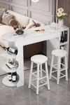 LORVEX Contemporary Wooden Bar Table