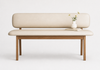 ASKOR Scandinavian Leather Bench