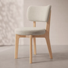 ELMIO Scandinavian Fabric Dining Chair