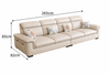 ELARA Minimalistic Leather Sofa