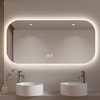 ELVANO Contemporary Glass Bathroom Mirror