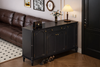 BRAVEN Industrial Wooden Shoe Cabinet