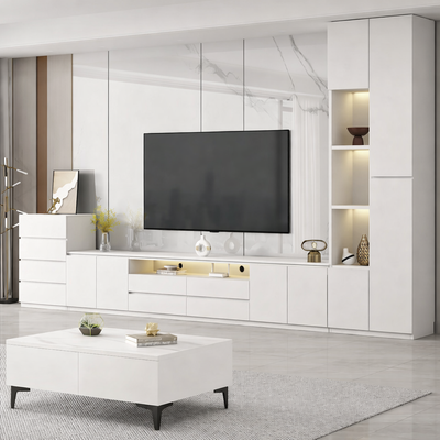 NORIVA Contemporary Sintered Stone TV Console
