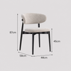 VELARO Scandinavian Fabric Bar Stool