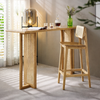 VAREL Scandinavian Wooden Bar Table