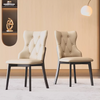 MJUKVIK Modern Leather Dining Chair