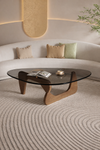 AVIRO Contemporary Marble Coffee Table