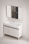 LUMORA Minimalistic Metal Bathroom Vanity