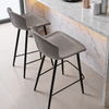 VARENO Contemporary Leather Bar Stool