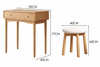 ARVENA Scandinavian Wooden Dressing Table