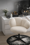 CERIVA Minimalistic Boucle Vanity Stool