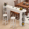LORVEX Contemporary Wooden Bar Table
