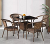 ELVARO Contemporary Plastic Outdoor Dining Set
